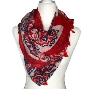 Paisley fashion scarf with tassels